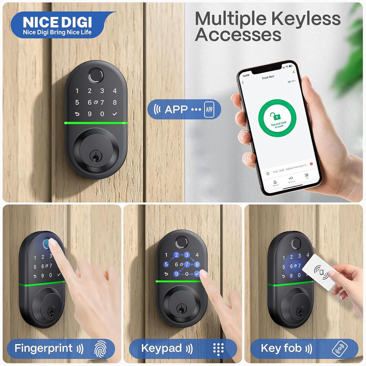 Digi Lock Graph NICE DIGI Smart Deadbolt Lock