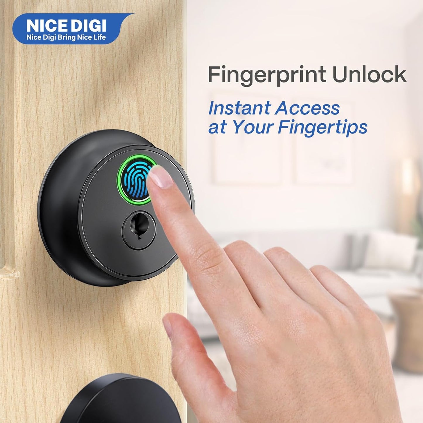 NICE DIGI Smart Deadbolt Lock for Front Door