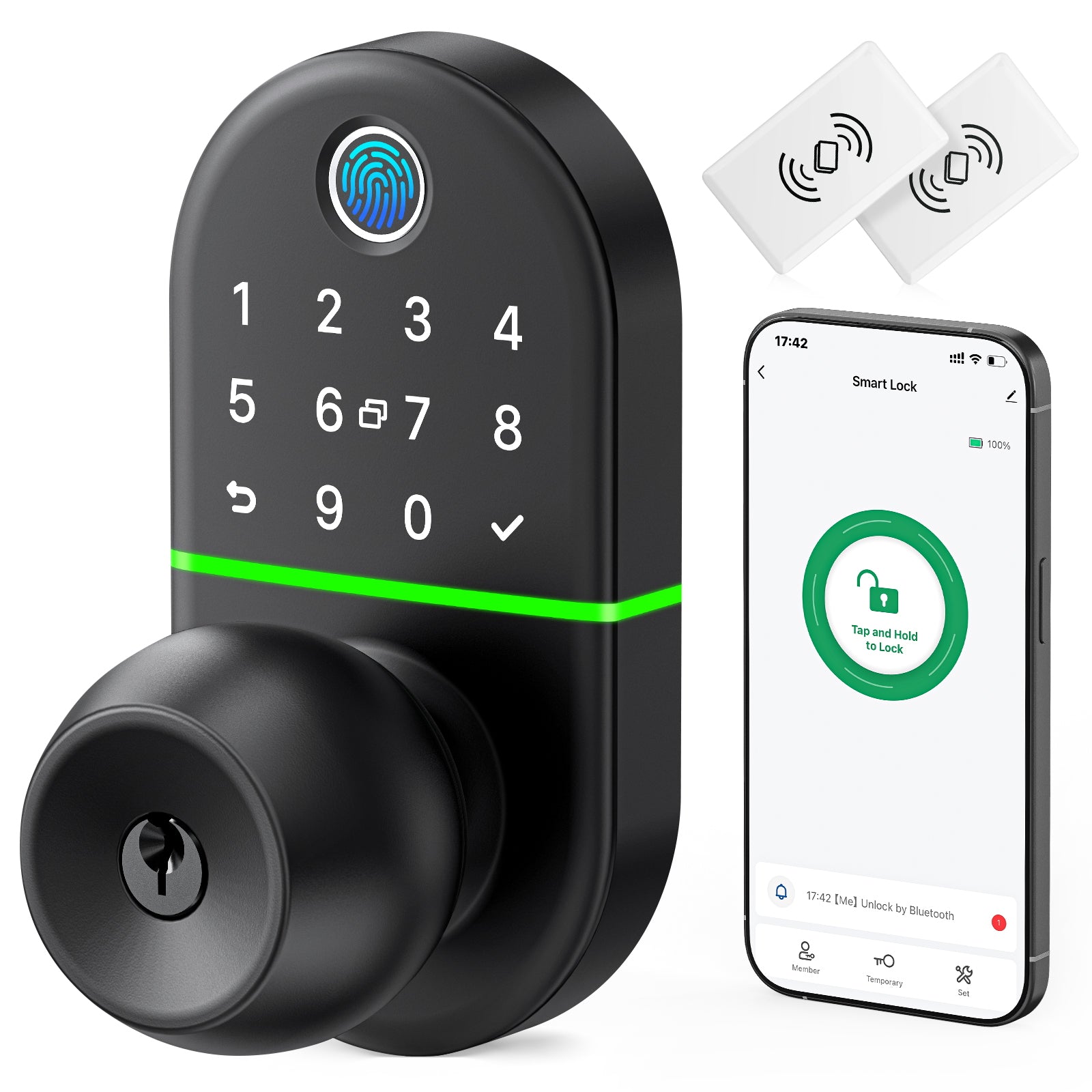 Y1 Smart Keypad Door Lock with Knob – NICE DIGI